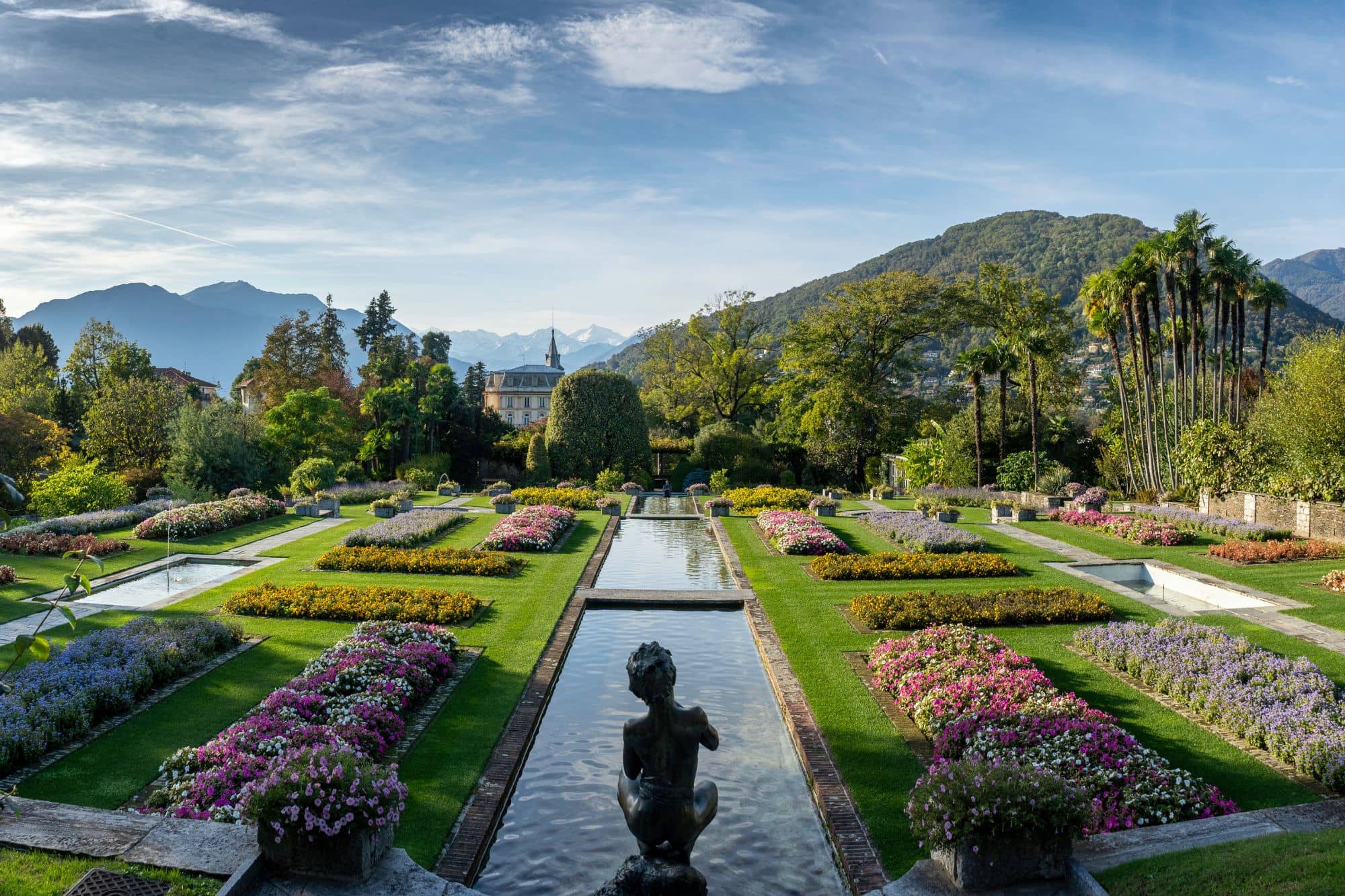 Der botanische Garten von Verbania am Lago Maggiore.