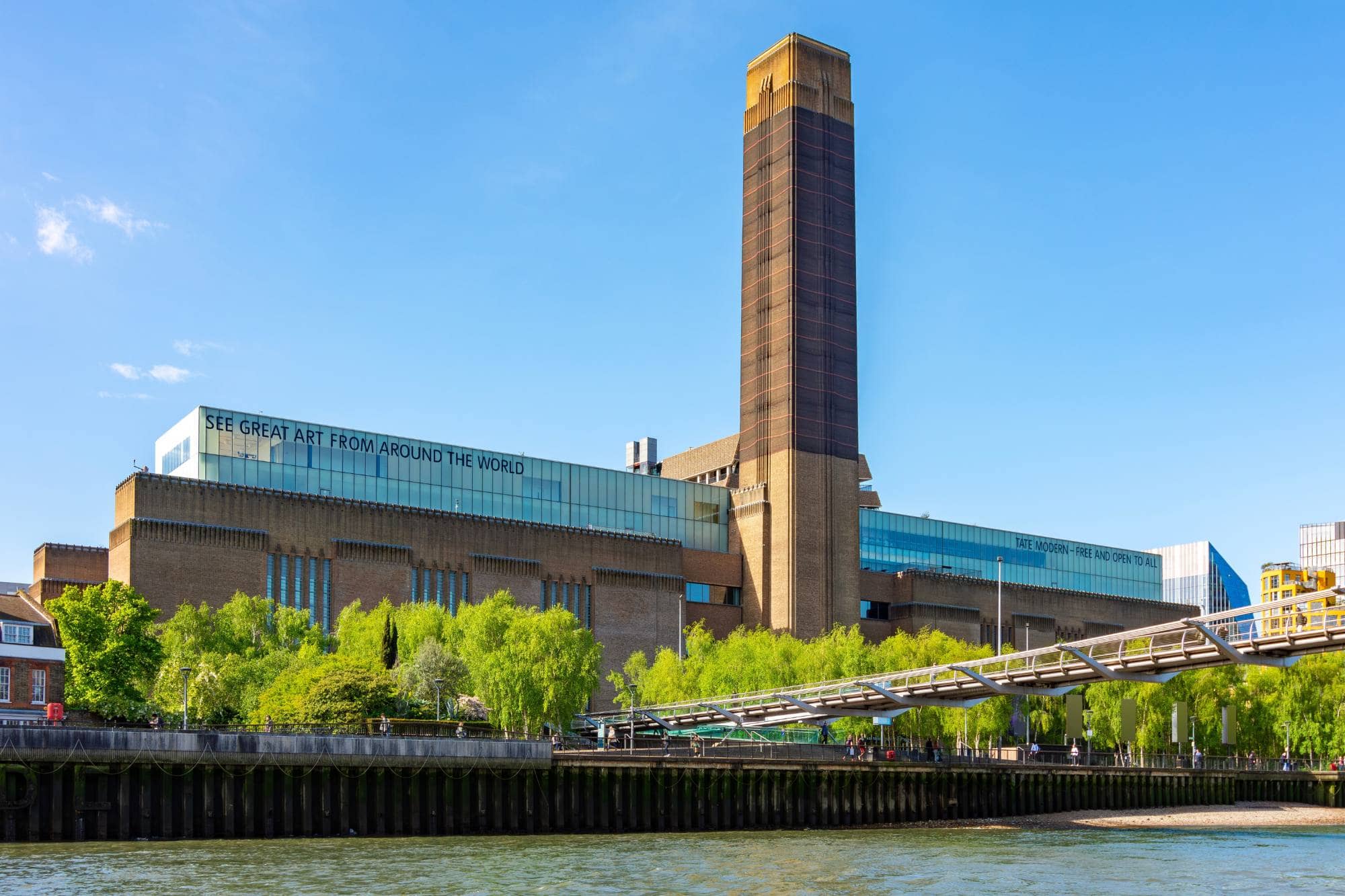 View of the Tate Modern museum in London.