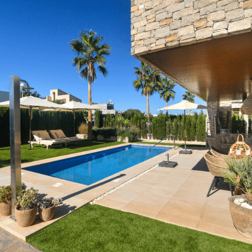 Modern finca with a pool in Mallorca.