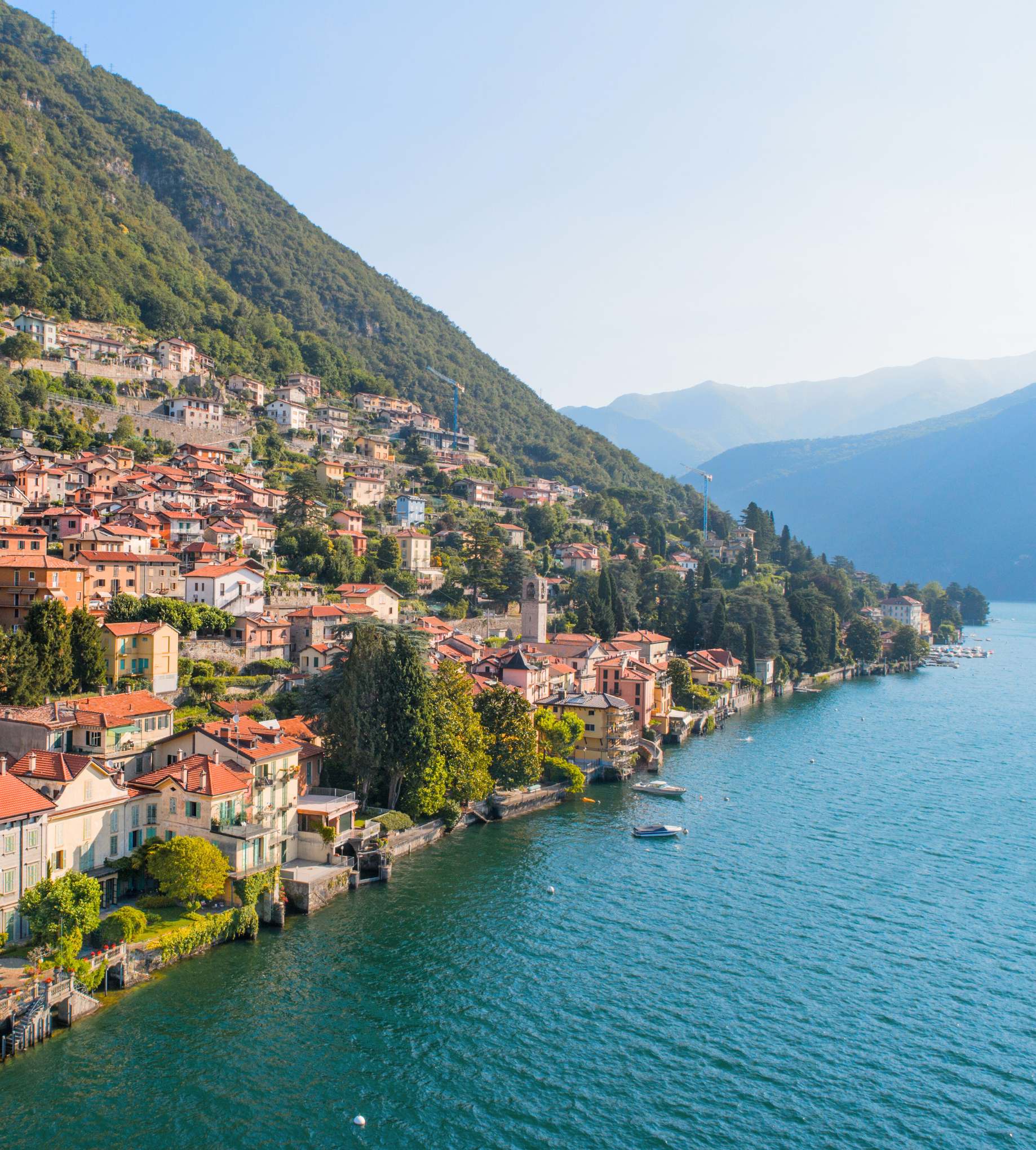 Bay with boats and yachts in Mallorca.