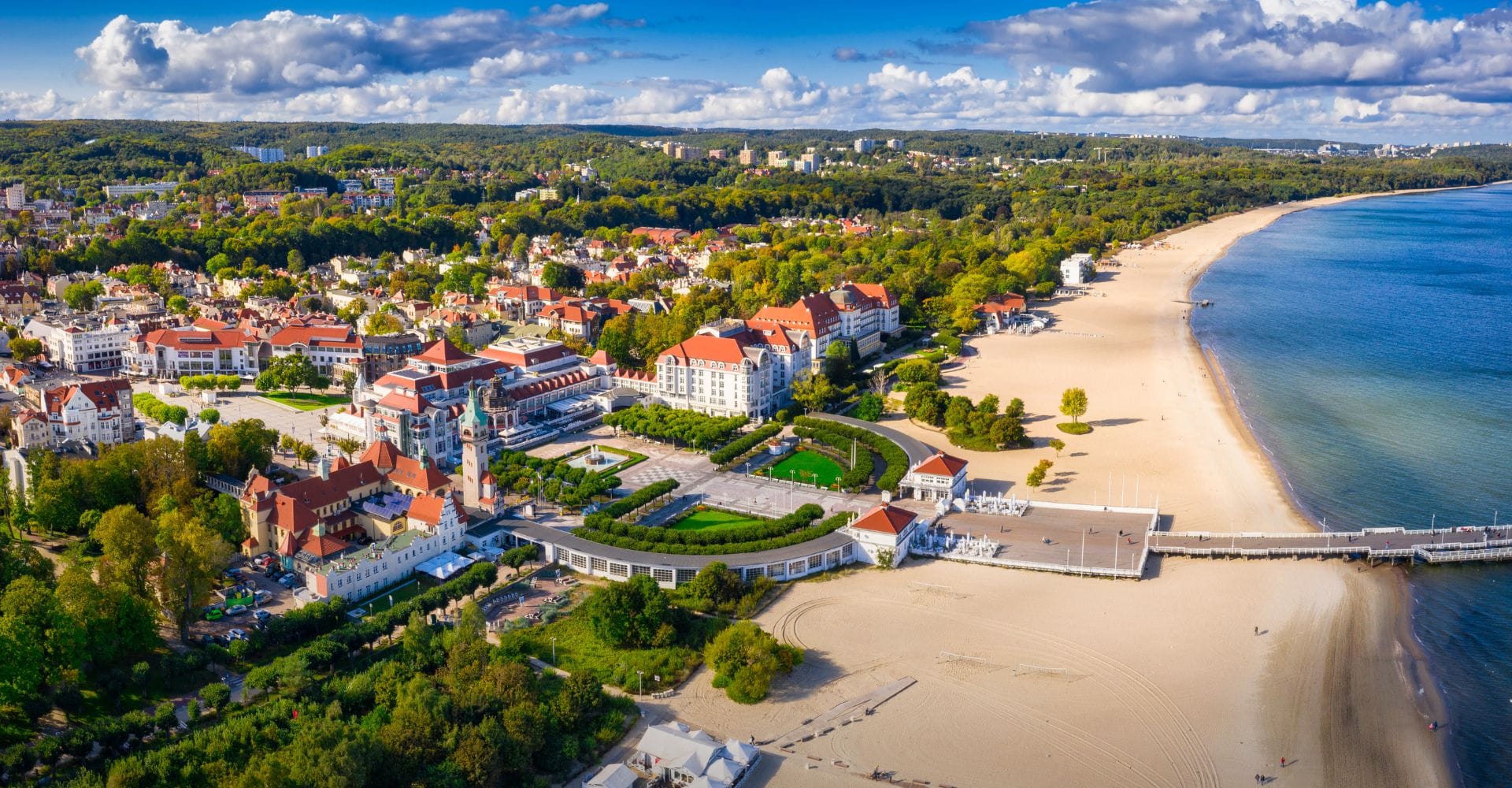 Bay with boats and yachts in Mallorca.